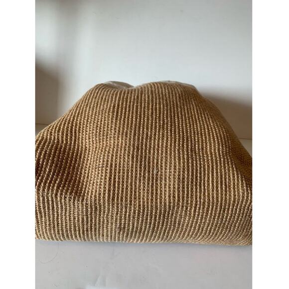 Canvas and weave beach bag rope strap large - Picture 3 of 8